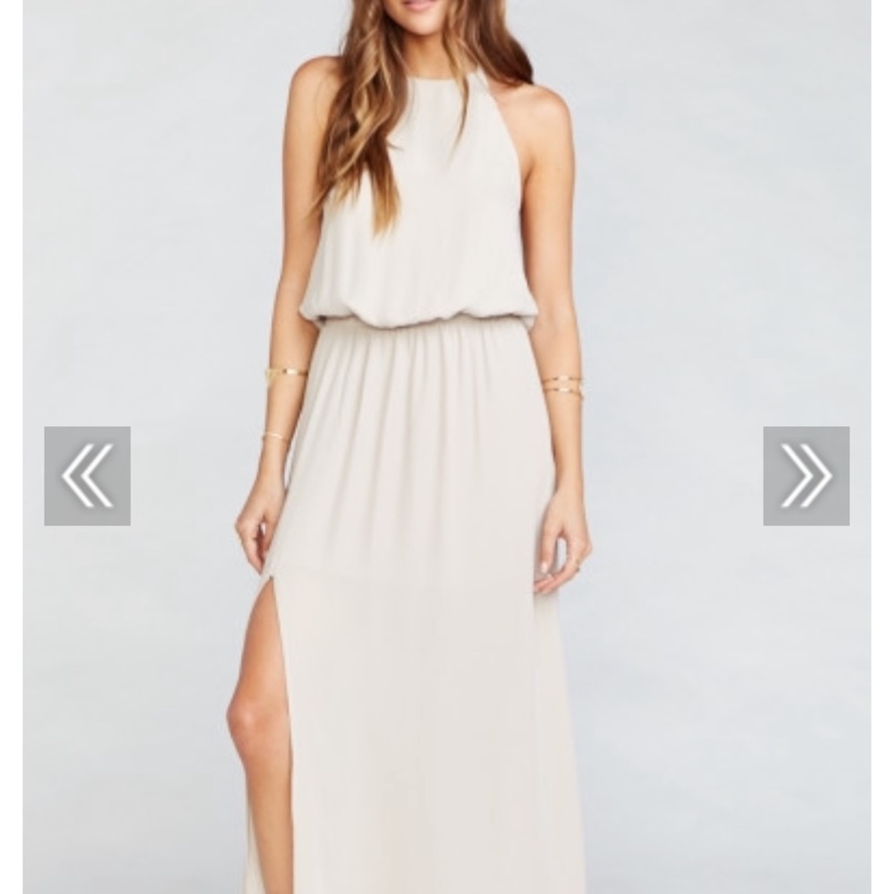 Show me your mumu Heather Halter dress XS